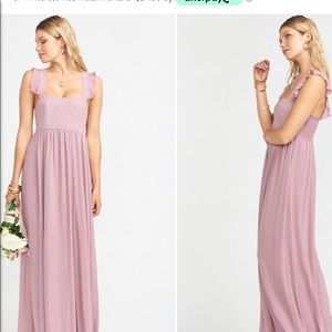 Show Me Your MuMu - June Maxi Dress Chiffon Antique Rose
